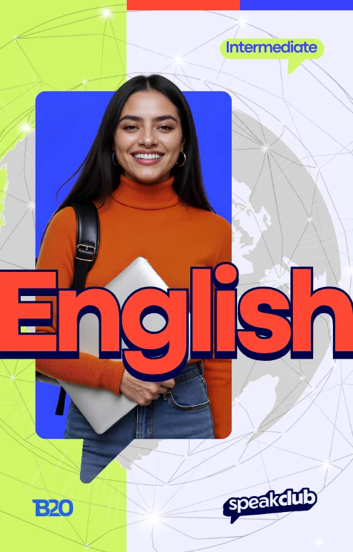 Capa do material didático SpeakClub English Intermediate